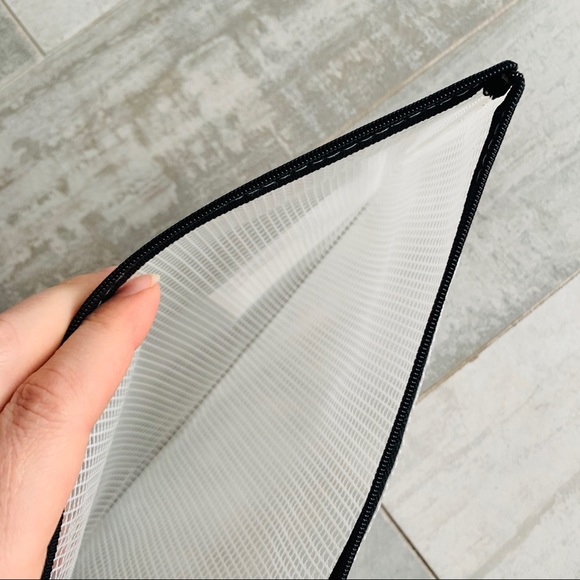 1-2-3pcs Clear Checked TSA Approved Traveling Zip Pouch Mini Hand Bag - Picture 7 of 11